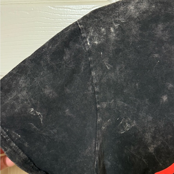 The Rolling Stones Acid Wash Black Distressed Rock Band Men’s L T-Shirt - Picture 5 of 10